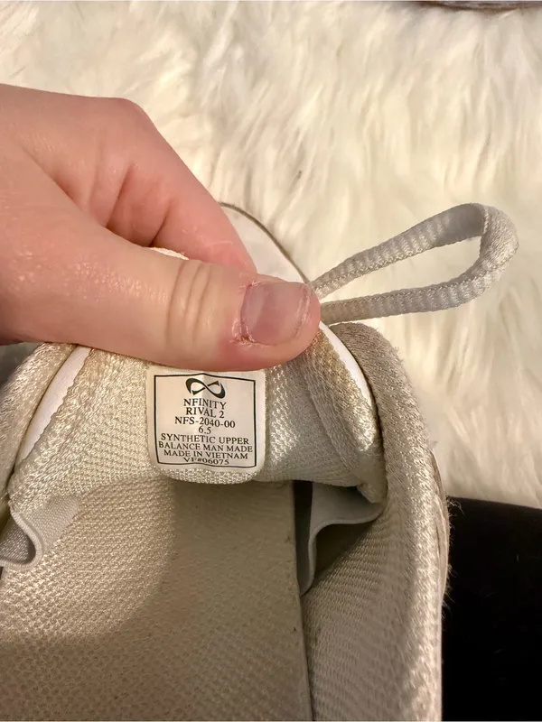 NFINITY Rival 2 White Sneaker Size 6.5 - Image 5