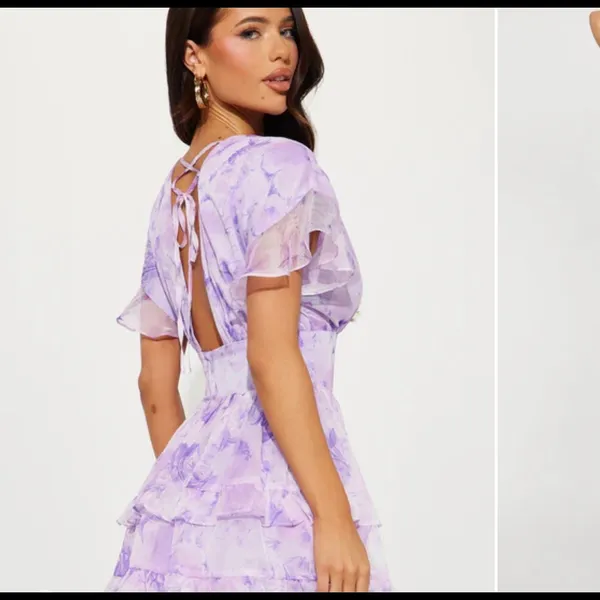 Sierra chiffon mini dress size medium Purple - Image 2