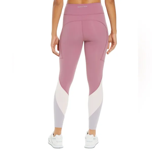 OUTDOOR VOICES Purple Colorblock Leggings Size XL - Image 4