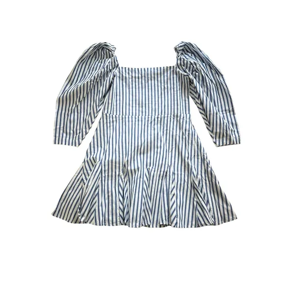 Mille‎ Resort And Travel NWT Anais Dress Size XS Blue White Stripe *Missing Sash - Image 8