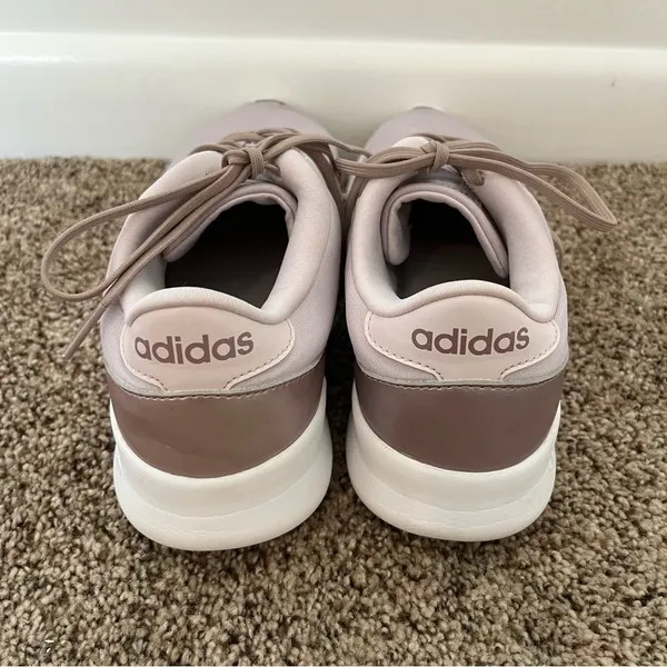 Adidas Light Purple Rose Gold CloudFoam QT Racers Size Women’s 8 - Image 3