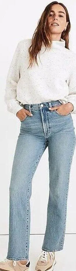Madewell Womens The Perfect Vintage Straight Jean in Hoye Wash Size 28 MSRP $128 - Image 2