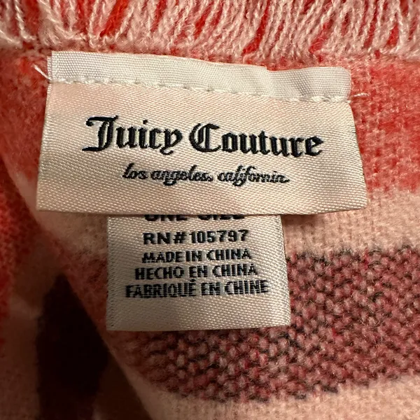Juicy Couture Scarf - NWT - Red Multi Color - Image 3