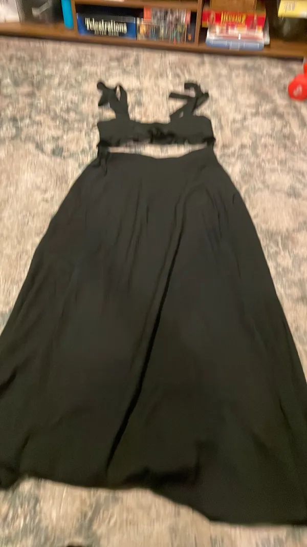 Shein Maxi Skirt Set Two-Piece Crop Top - Image 4