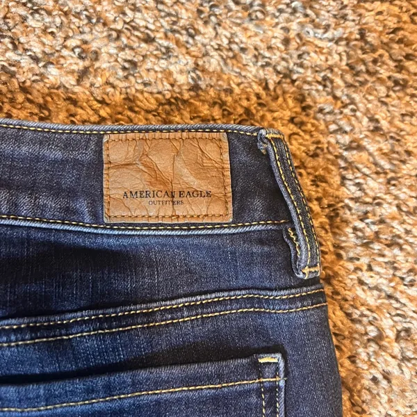 American Eagle Super Stretch X4 Dark Wash‎ Denim Jeans - Size 2 Short - Image 8