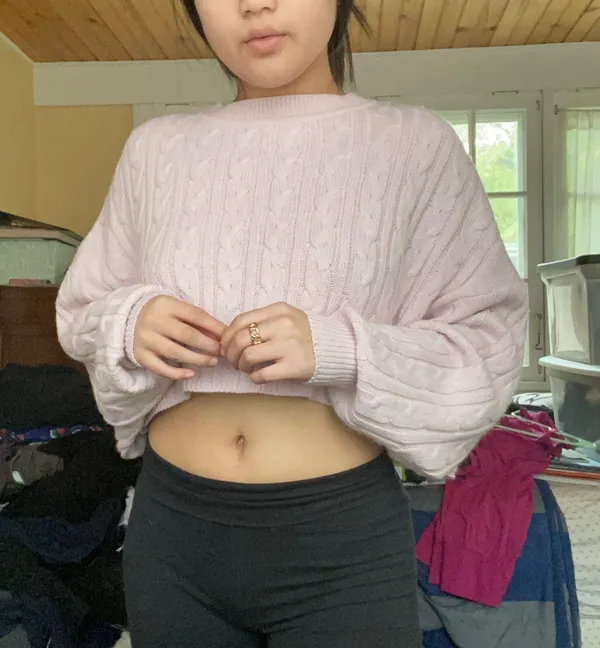 Garage cropped sweater - Image 3