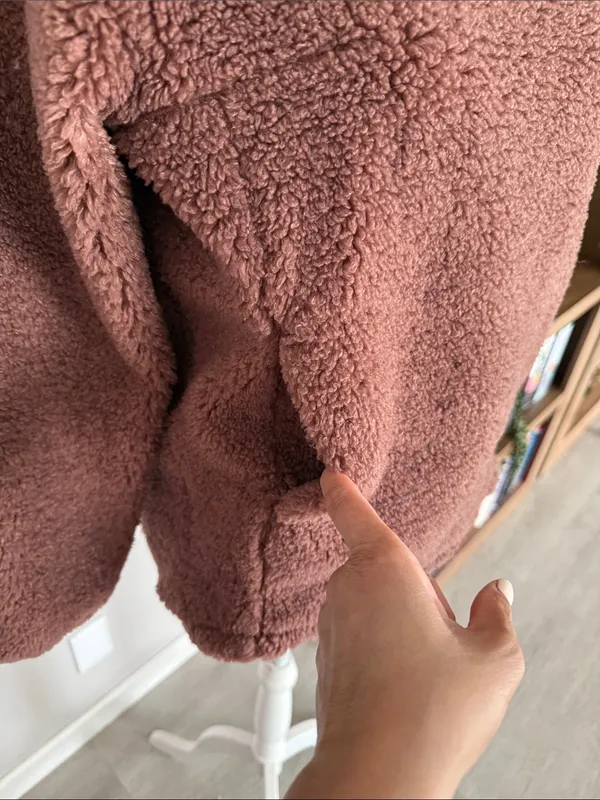 Lululemon Cozy Plush Sherpa Funnel Neck Sweater - Mauve size 2 - Image 5
