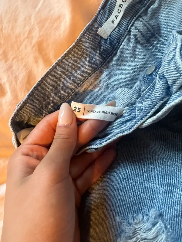 PacSun Eco Ripped Vintage Denim Shorts - Image 5