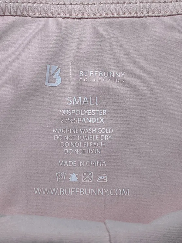 BuffBunny Collection Viva La Vibe Sports Bra Light Pink/Blush Size Small - Image 2