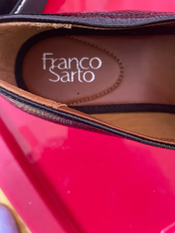 Franco Sarto Black Patent Leather Loafers, Women Shoe Size 9M - Image 6
