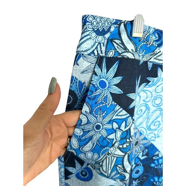 Rip Skirt‎ Hawaii Wrap Skirt Women Size XL Blue Beach Swim Cover Up Tropical - Image 5