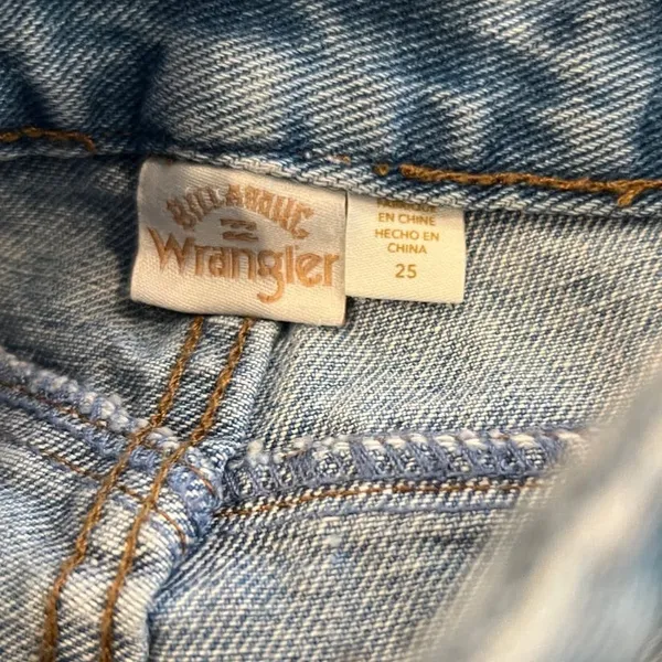 Billabong x Wrangler Patch Flare Jeans Size 25 - Image 11