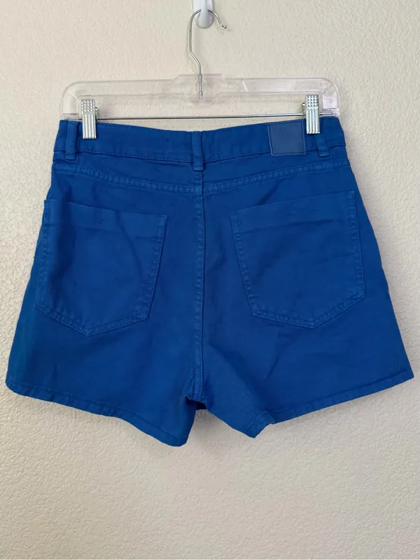 NWT Zara Blue Denim Wrap Asymmetrical Skort, Sz Small - Image 5