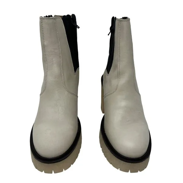Free People James Chunky Heel Chelsea Boot White 36.5 - Image 7