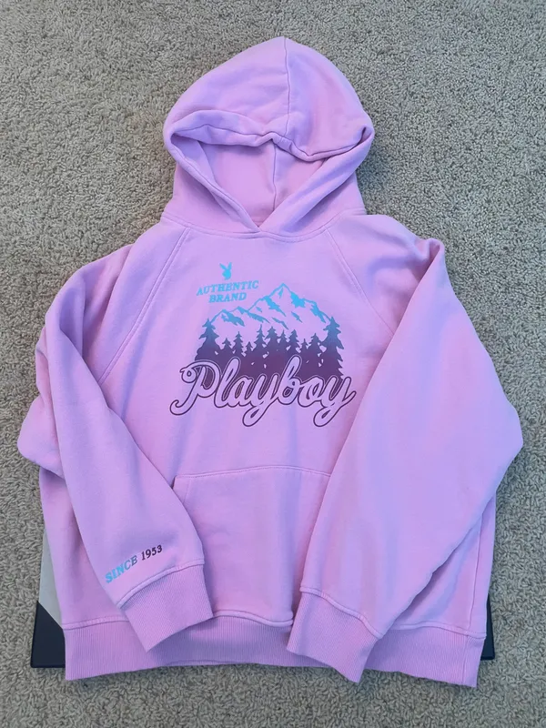 PacSun Pink Playboy Hoodie - Image 4