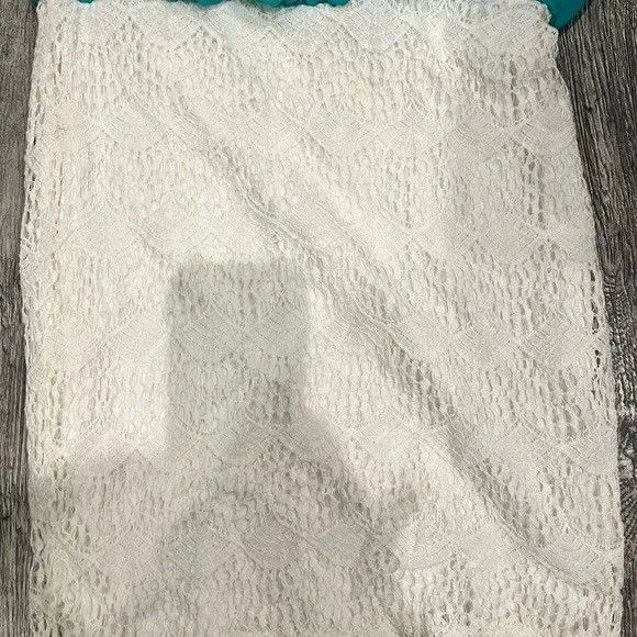 Crystal Doll Womens Medium Blue Tank Top and Off White‎ Bottom Dress Sleeveless - Image 3
