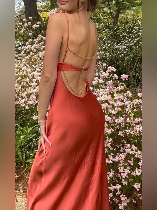 LPA Revolve Adellum Maxi Dress in Copper size XS $248 - Image 5