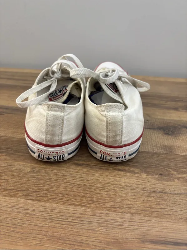 Converse Chuck Taylor All Star Lace Up Sneakers White Unisex - Image 7