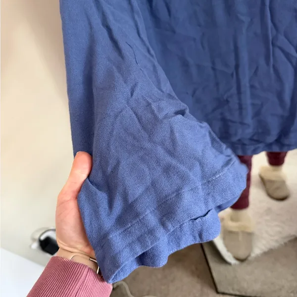 Anthropologie Cloth & Stone Blue Long Sleeve Top - Image 3