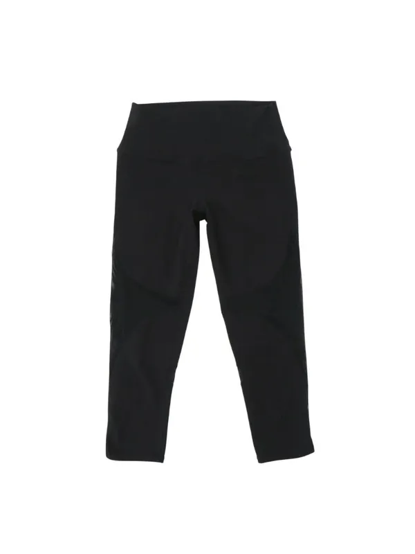 ALO Mesh Side Panels Crop Black Leggings XS S - Image 3