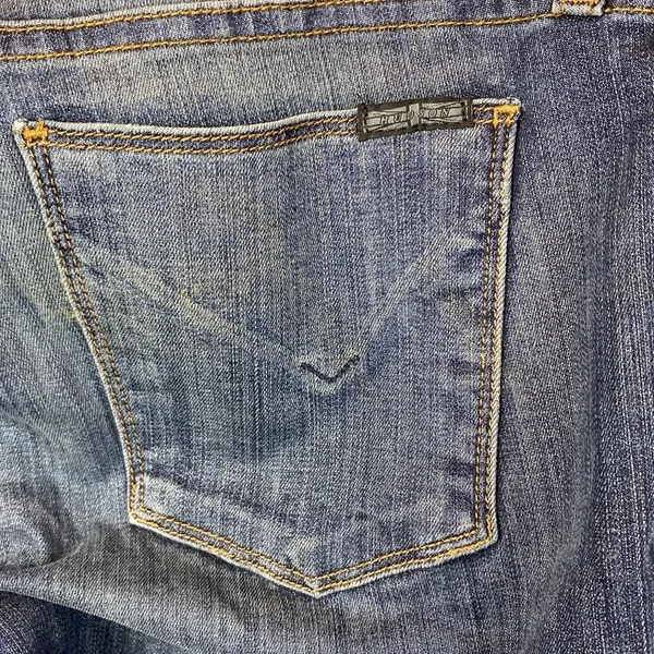 Hudson Luna Skinny Sequins Embellished Side Stripe Blue Jeans 29 - Image 5