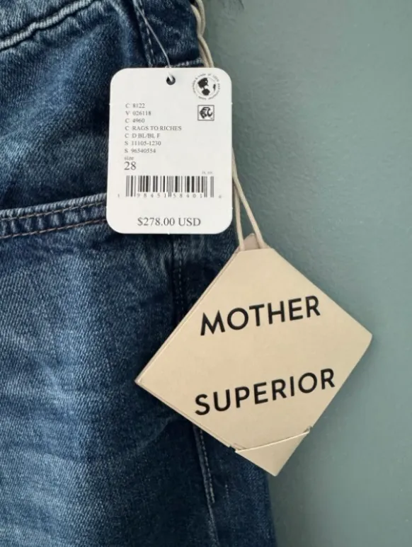 Mother Superior Denim The Undercover Sneak High Rise Wide Leg Denim - Image 2