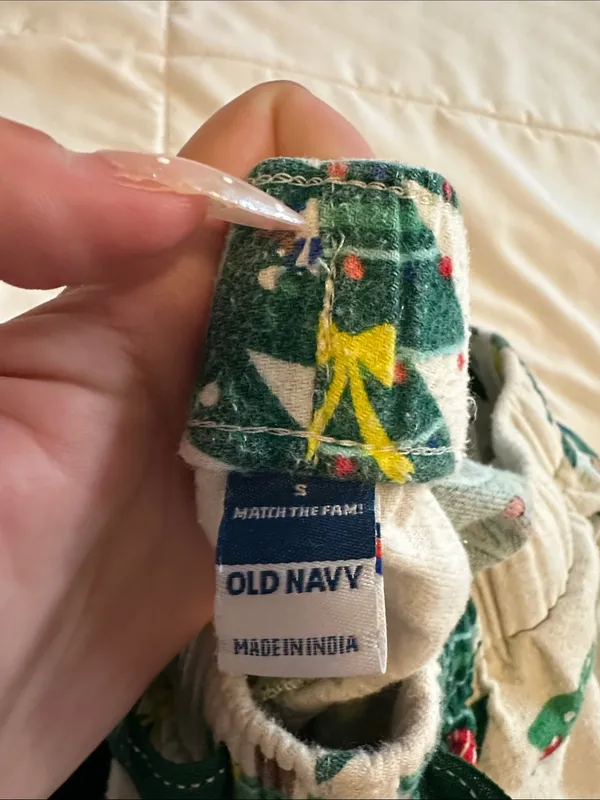 Gap GapBody Green & Navy Plaid Flannel pants - Image 3
