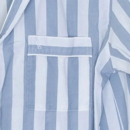 Victoria's Secret Womens Striped Button Pajama Top Size S Blue Lounge Sleepwear‎ - Image 3