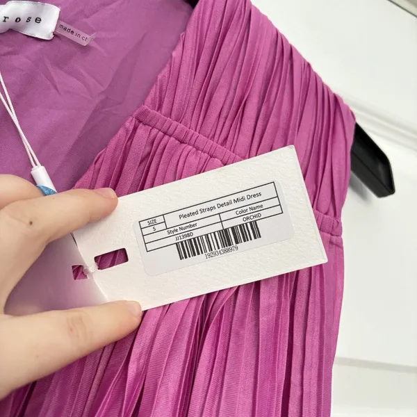 NWT Endless Rose Sleeveless Micropleat Pink Maxi Dress‎ Womens Size Small Dainty - Image 3