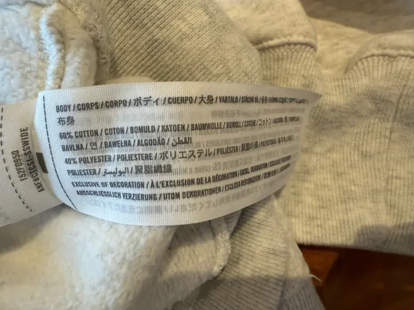 Abercrombie & Fitch Light Gray Harvard Crewneck Sweatshirt Size XS - Image 6