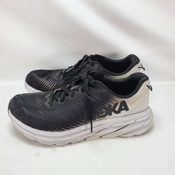 HOKA Rincon 3 Women's Size 8.5B Black White Running‎ Shoes W Rincon 3 - Image 3