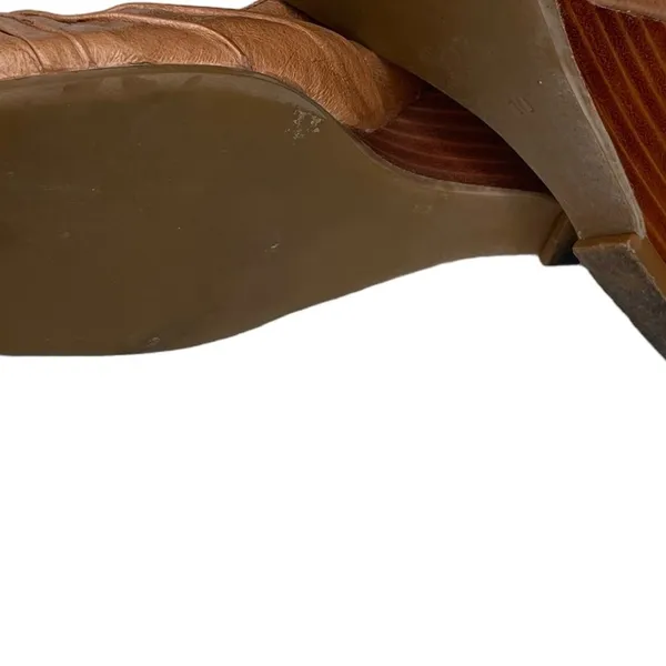 Steve Madden Gladice Leather Slingback Wedge‎ Heels - Image 7