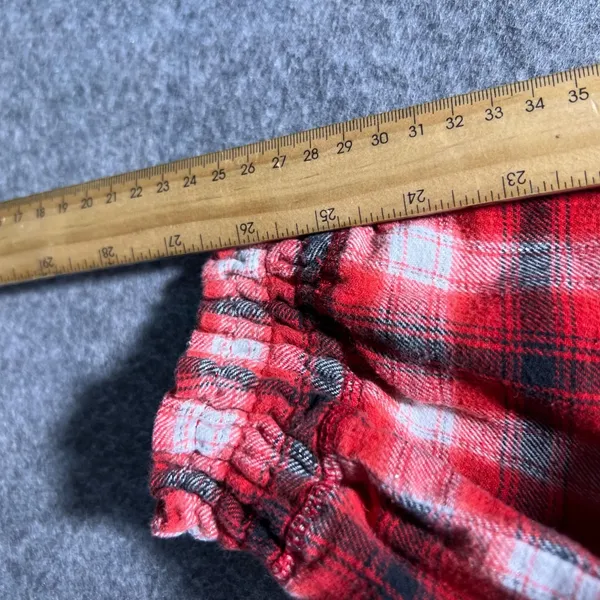 Ohio State Buckeyes Plaid Lounge Pants Sleepwear Joggers Size L‎ Red White - Image 4