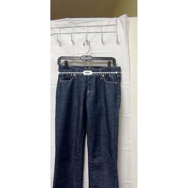 Old Navy The Flirt Jeans Womens Dark Wash Straight Leg Indigo Denim 27x35‎ - Image 3