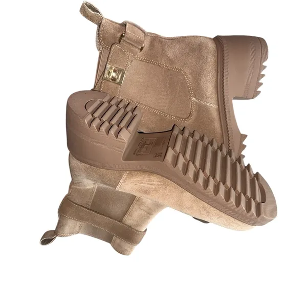 Steve Madden NEW Gates Platform Chelsea Boot (Women) 8.5M, TAUPE SUED - Image 8