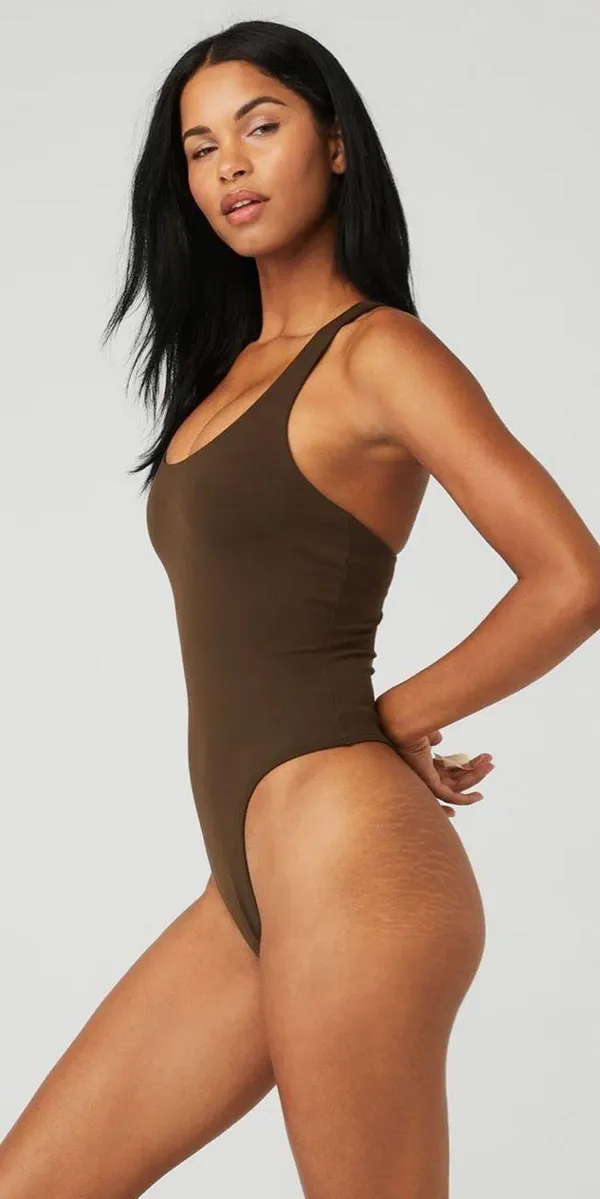 Alo Yoga Bodysuit Sleek Back - Image 2