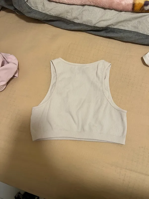 Garage Ribbed white tank - Image 5