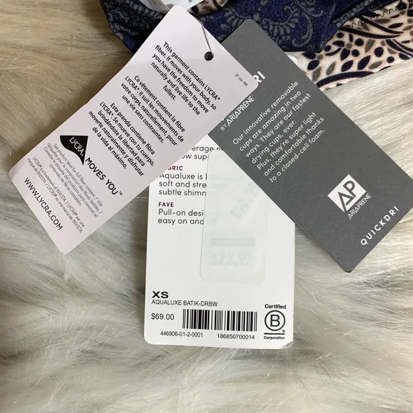 🖤 ATHLETA Aqualuxe Batik Bikini Top‎ - Image 9