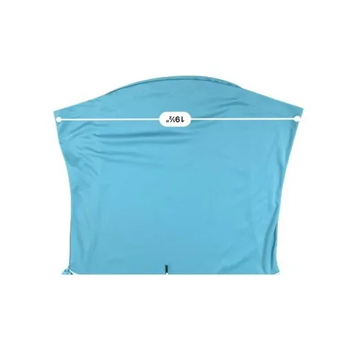 Under Armour Logo Velocity Heatgear Hooded Blue Pullover Top MEDIUM Sportswear‎ - Image 6