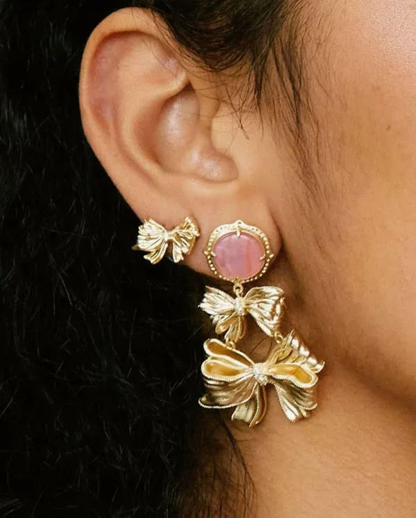 Kendra Scott X Loveshack Fancy Bow Earrings - Image 4