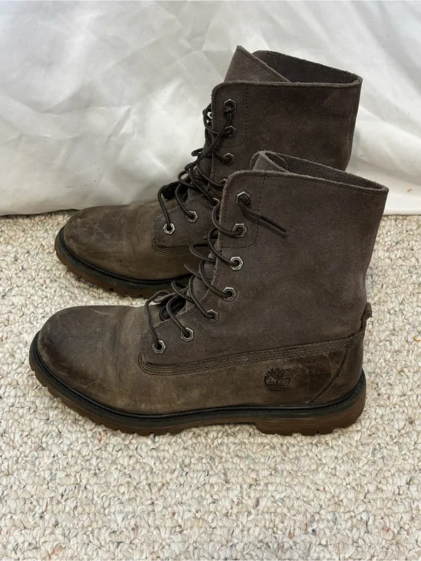 Timberland Anti-Fatique Style 8308A Faded Grey Leather Roll Top Earth Keepers - Image 3