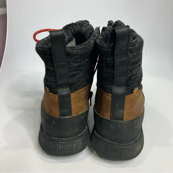 Bogs freedom lace up‎ boots insulated brown leather black womens size 6.5 - Image 5