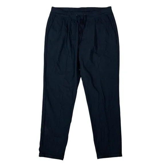 Cambio Jaqueline Black Relaxed Fit Drawstring Tapered Pants Comfort‎ Stretch 8 - Image 2