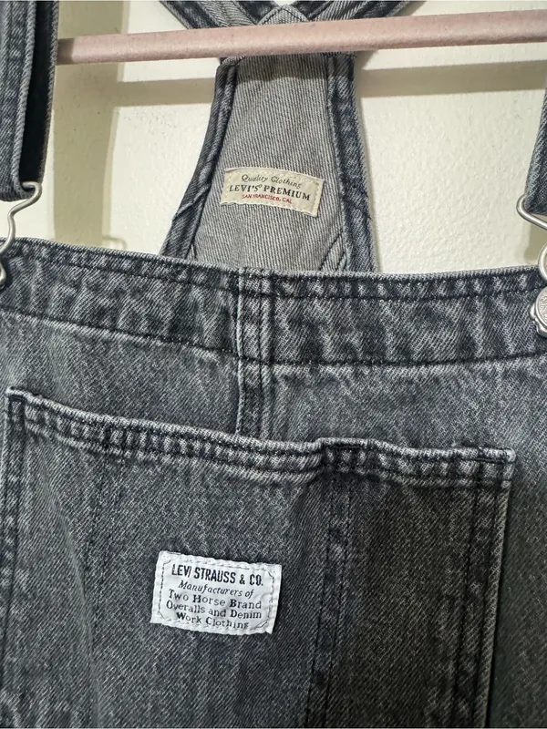Levi’s Vintage Denim Gray Overalls - Image 5