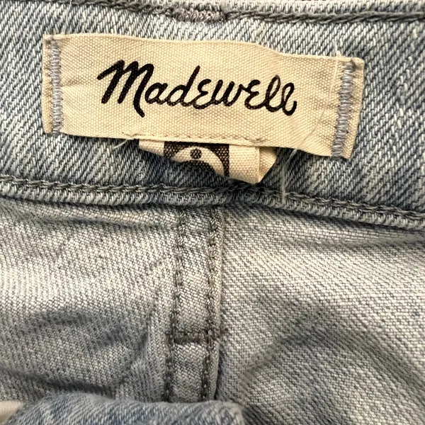Madewell the perfect vintage wide-leg crop jeans light blue size 24 - Image 6