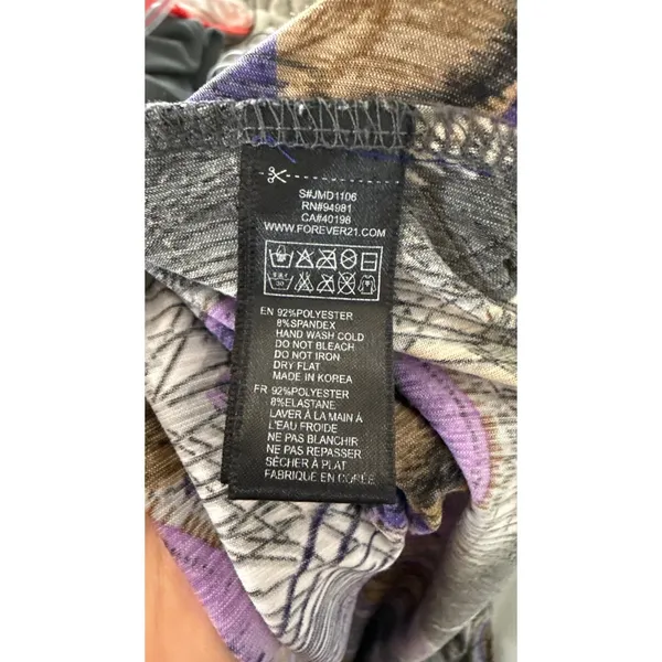 FOREVER 21 Y2K Strapless Maxi Dress S/P‎ Peacock Feather Print Smocked Bodice - Image 5