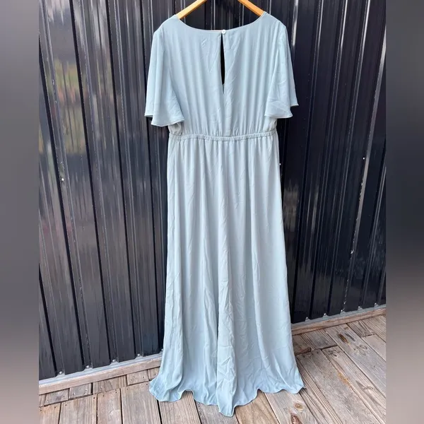 Show Me Your Mumu Emily Empire Waist Maxi Dress XL Blue Bridesmaid Wedding Guest - Image 6