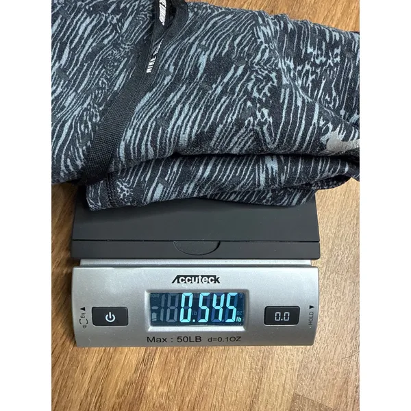 Nike Running‎ Dri-FIT Leggings women's Medium Black Grey Abstract Wave - Image 12