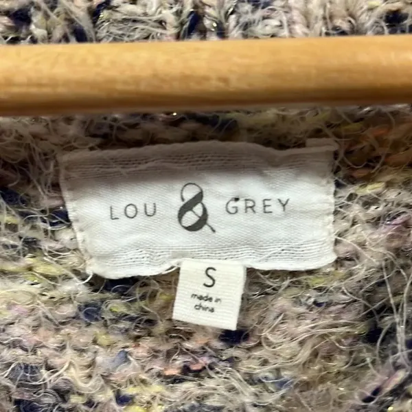 Lou & Grey crewneck multicolor eyelash sweater - Image 2