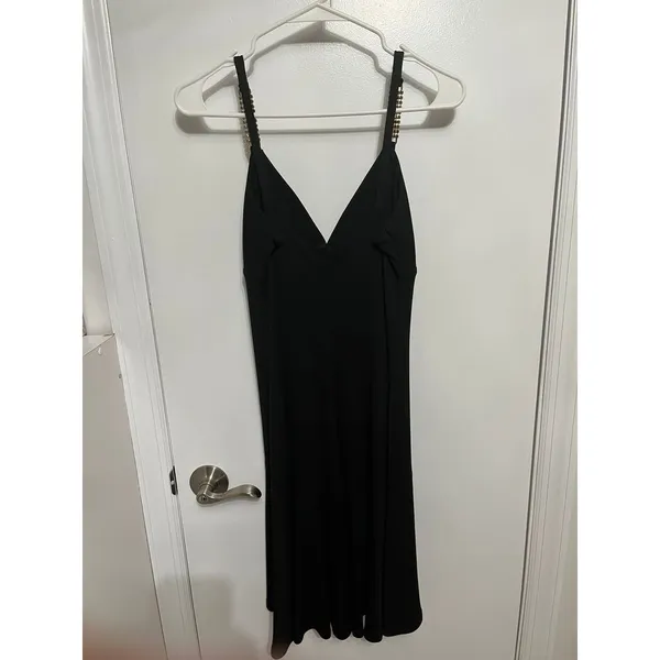 ABS Allen Schwartz sexy little mini black dress size small petite - Image 6